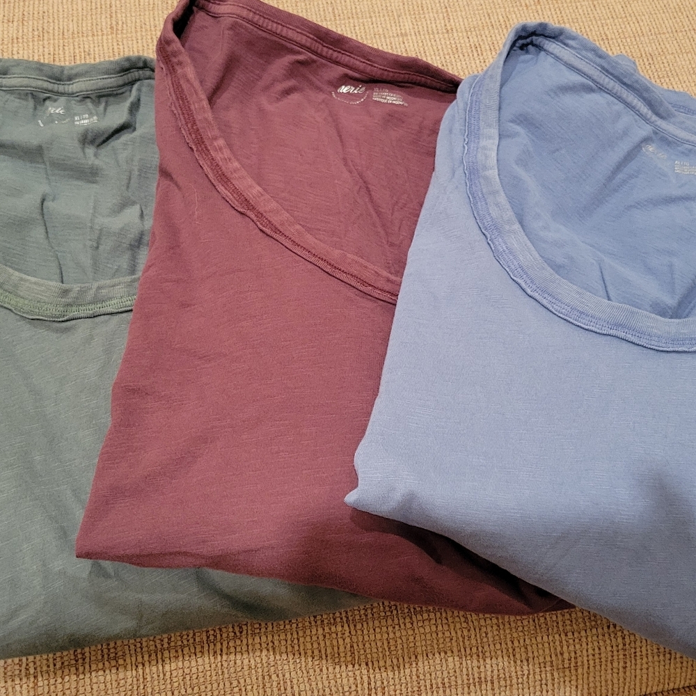 Aerie Voop Boyfriend Short Sleeve T-shirts >Set Of 3 XL
